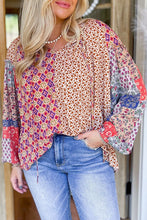 Load image into Gallery viewer, Patchwork Floral Blouse
