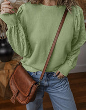 Load image into Gallery viewer, Cut-out Design Contrast Round Neck Pullover
